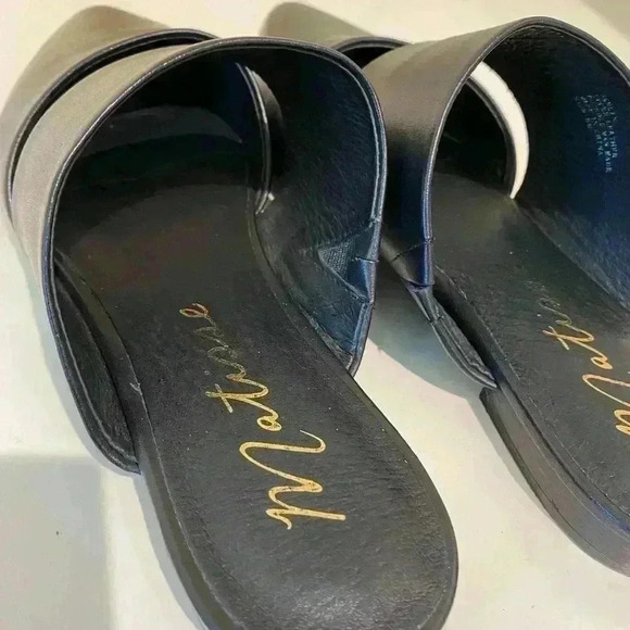 Matisse Women’s Leather Black Flat Slip On Pointed Miles 8M great condition - Picture 5 of 9